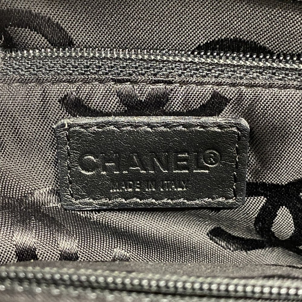 CHANEL Black Leather Wild Stitch Handbag 21x30x10cm Gold Hardware - Picture 5 of 12
